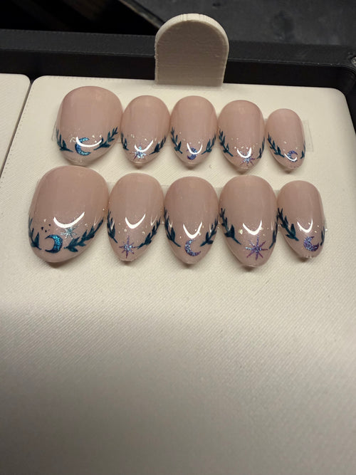 Ethereal French Press on Nails